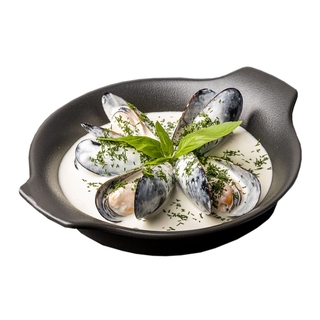 Мидии в раковине сливочно-чесночном соусе 40-60 по 500гр 1-10