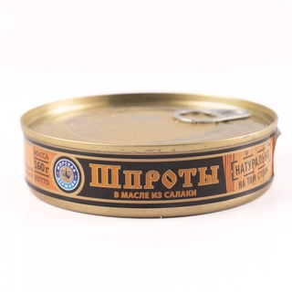 Шпроты в масле ключ 160гр кор 1-72 Морская Держава