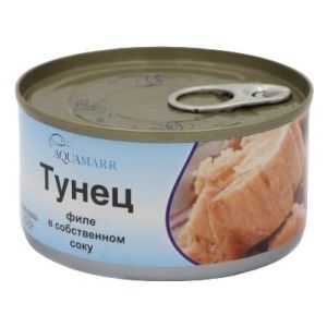 Тунец филе в сс 185 гр кор1-48 Аquamarr Тайланд