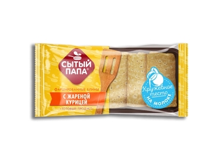 Блины Сытый Папа с жареной курицей кор1-5 кг Лина