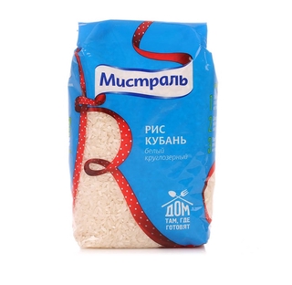 Рис круглый кубань 900гр кор1-12 Мистраль Россия
