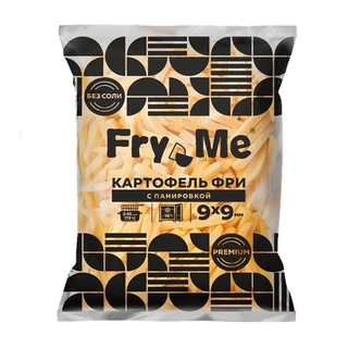 Картофель фри см р9*9 мм в панировке 2,5кг кор1-5 Fry Me