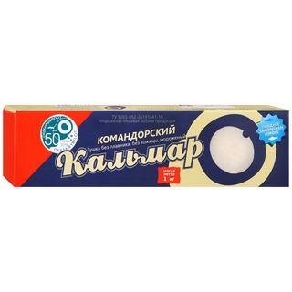 Кальмар-тушка командорский см очищ 600 гр кор1-12 Океанрыбфлот