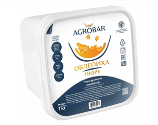 Пюре из облепихи 1кг кор1-6 Агробар Россия