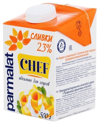 Сливки ж23% 500 мл кор1-12 Parmalat Белгород