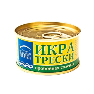Икра трески жб с ключом 120гр Россия*