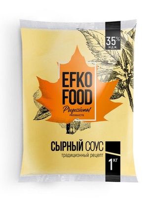 Соус сырный балк 1кг мдж35% кор1-10 Efko Food professional Россия