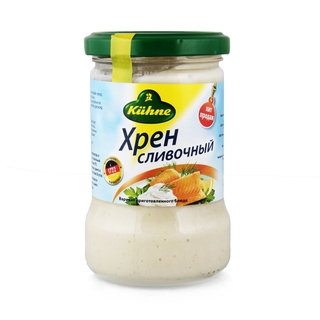 Хрен сливочный стб 250гр кор1-6 Kuhne