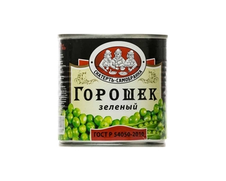 Горошек зеленый консервир. жб 425мл кор1-12 Скатерть-Самобранка