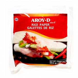 Бумага рисовая круглая 22см 50л 454гр кор1-20 Aroy-d Тайланд
