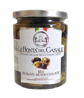 Оливки и маслины микс без косточки 314мл кор1-12 LE BONTA DEL CASALEI Италия