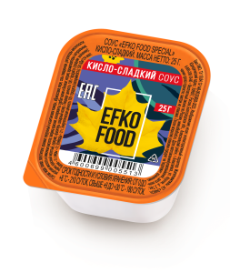 Соус кисло-сладкий дип пот 25мл кор1-125 Efko Food special Россия