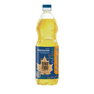 Масло подсолнечное рафинированное 1л кор1-15 Efko Food