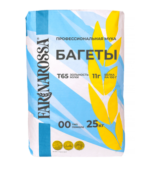 Мука для Багетов T65 25кг FarinaRоssa