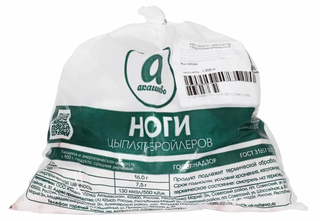Цыпленка-бройлера ноги см пакет 1кг кор1-15кг Акашево