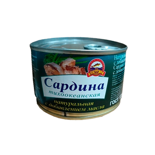 Сардина натуральная с дм ключ 230гр кор1-48 Морские Традиции
