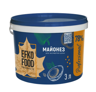 Майонез ж78% ведро 3кг Efko Food professional Россия
