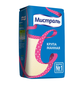 Крупа манная 800гр кор1-12 Мистраль Россия